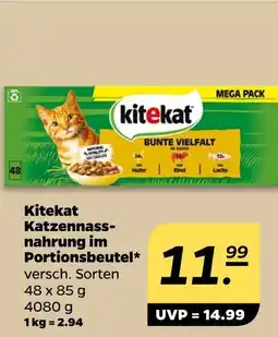 NETTO Kitekat katzennahrung im portionsbeutel Angebot