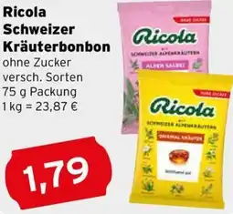 CAP Markt Ricola Schweizer Kräuterbonbon Angebot