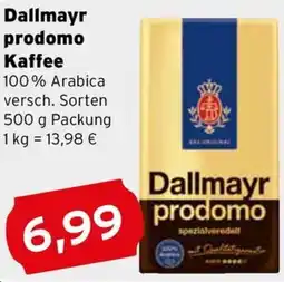 CAP Markt Dallmayr prodomo Kaffee Angebot