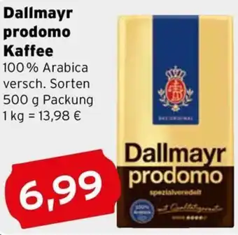 CAP Markt Dallmayr prodomo Kaffee Angebot