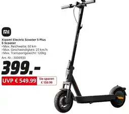 MediaMarkt Xiaomi Electric Scooter 5 Plus E-Scooter Angebot