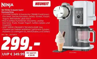 MediaMarkt NINJA NC701EU Creami Swirl Eismaschine Angebot