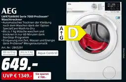 MediaMarkt AEG LWR7G60690 Serie 7000 ProSteam Waschtrockner Angebot