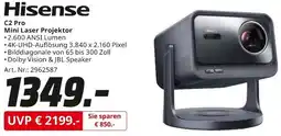 MediaMarkt Hisense C2 Pro Mini Laser Projektor Angebot