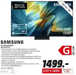 MediaMarkt SAMSUNG OLEDGQ55S95F 4K OLED TV Angebot