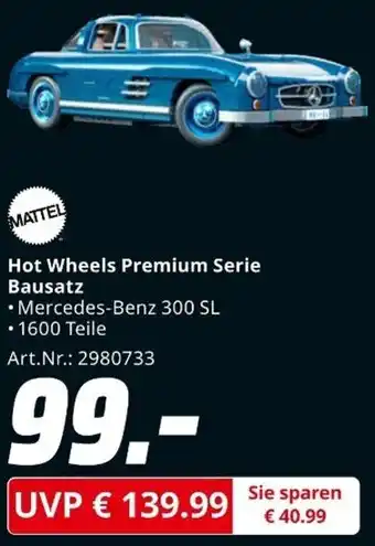 MediaMarkt MATTEL Hot Wheels Premium Serie Bausatz Angebot