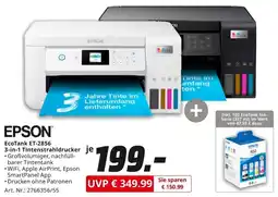 MediaMarkt EPSON EcoTank ET-2856 3-in-1 Tintenstrahldrucker Angebot