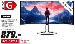 MediaMarkt Lenovo Legion PRO 34WD-10 Gaming Monitor Angebot