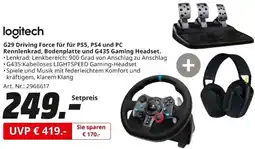 MediaMarkt logitech G29 Driving Force für für PS5, PS4 und PC Angebot