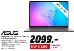 MediaMarkt ASUS Zephyrus G16 GA605KM-QR003W Gaming Notebook Angebot