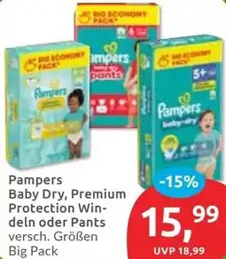 Budni Pampers Baby Dry, Premium Protection Windeln oder Pants Angebot