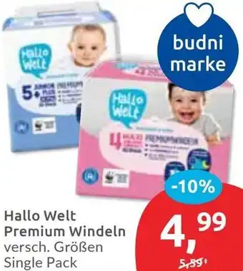 Budni Hallo Welt Premium Windeln Angebot