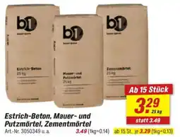 toom Baumarkt Estrich-Beton, Mauer- und Putzmörtel, Zementmörtel Angebot
