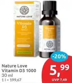 Budni Nature Love Vitamin D3 1000 Angebot