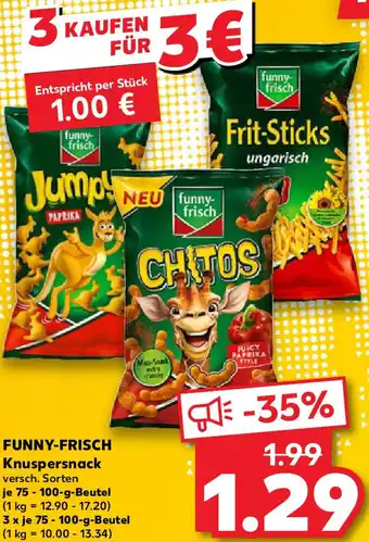 Kaufland FUNNY-FRISCH Knuspersnack Angebot