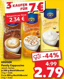 Kaufland KRÜGER Family Cappuccino Angebot