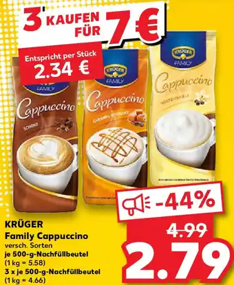 Kaufland KRÜGER Family Cappuccino Angebot