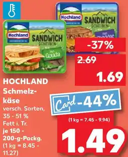Kaufland HOCHLAND Schmelzkäse Angebot