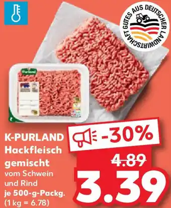 Kaufland K-PURLAND Hackfleisch gemischt Angebot