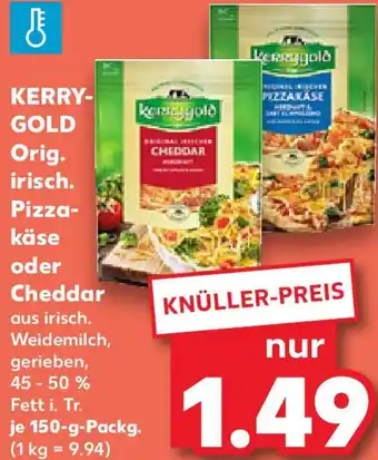 Kaufland KERRYGOLD Orig. irisch. Pizzakäse oder Cheddar Angebot