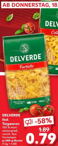 Kaufland DELVERDE Ital. Teigwaren Angebot