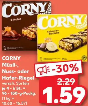 Kaufland CORNY Müsli-, Nuss- oder Hafer-Riegel Angebot