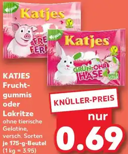 Kaufland KATJES Fruchtgummis oder Lakritze Angebot