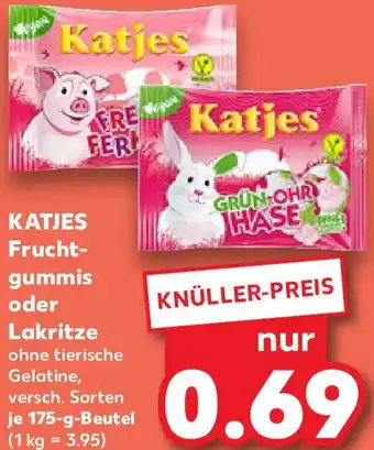 Kaufland KATJES Fruchtgummis oder Lakritze Angebot