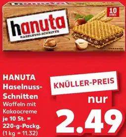 Kaufland HANUTA Haselnuss- Schnitten Angebot