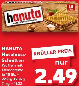 Kaufland HANUTA Haselnuss- Schnitten Angebot