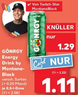 Kaufland GÖNRGY Energy Drink by Montana- Black Angebot