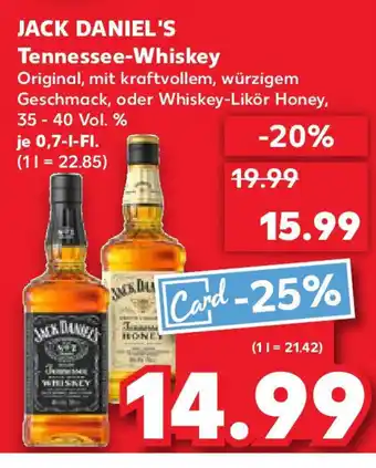 Kaufland JACK DANIEL'S Tennessee-Whiskey Angebot