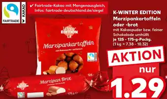 Kaufland K-WINTER EDITION Marzipankartoffeln oder -brot Angebot