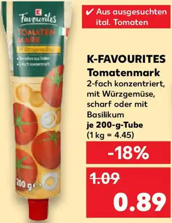 Kaufland K-FAVOURITES Tomatenmark Angebot