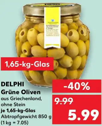 Kaufland DELPHI Grüne Oliven Angebot