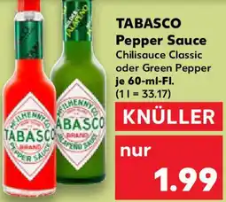 Kaufland TABASCO Pepper Sauce Angebot