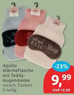 Budni Apollo Wärmeflasche mit Teddy Augenmaske Angebot