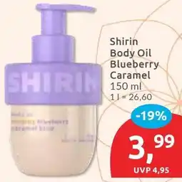 Budni Shirin Body Oil Blueberry Caramel Angebot