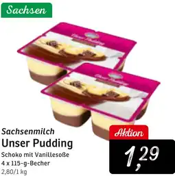 KONSUM Sachsenmilch Unser Pudding Angebot