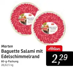 KONSUM Marten Baguette Salami mit Edelschimmelrand Angebot