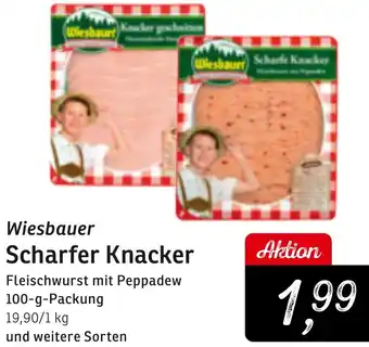KONSUM Wiesbauer Scharfer Knacker Angebot