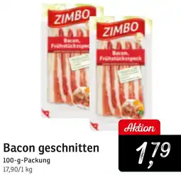 KONSUM Bacon geschnitten Angebot