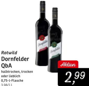 KONSUM Rotwild Dornfelder QbA Angebot