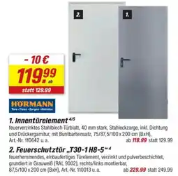 toom Baumarkt HORMANN 2. Feuerschutztür,,T30-1 H8-5" Angebot