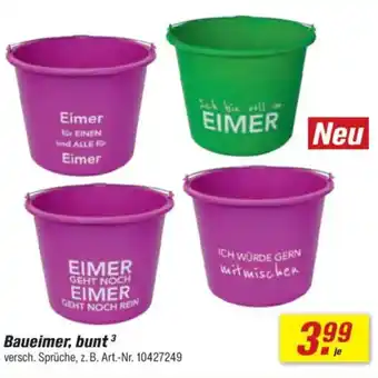 toom Baumarkt Baueimer, bunt Angebot