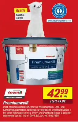 toom Baumarkt toom Premiumweiß Angebot