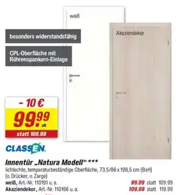 toom Baumarkt CLASSEN Innentür,,Natura Modell" Angebot