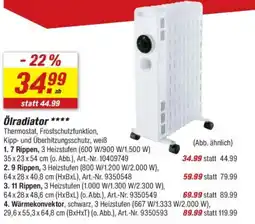 toom Baumarkt Ölradiator Angebot