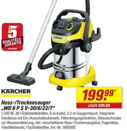 toom Baumarkt KÄRCHER Nass-/Trockensauger ,,WD 6 PS V-30/6/22/T" Angebot