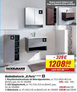 toom Baumarkt FACKELMANN Badmöbelserie „B.Paris" Angebot